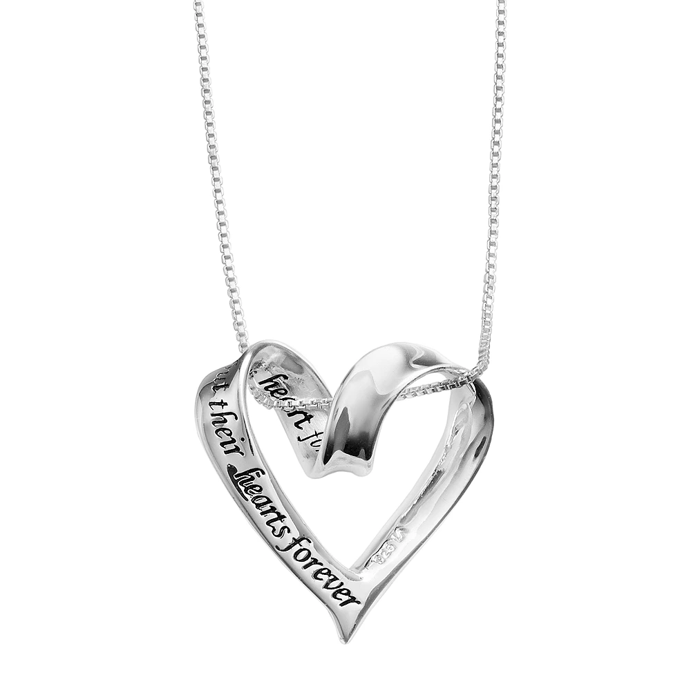 Timeless Sterling Silver Heart Mother Pendant - Image 2