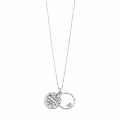 Timeless Sterling Silver "I Love You More Than Words Can Express" Pendant Necklace