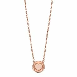 R LIM Round Heart Pendant Necklace