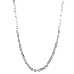 Sterling Silver 1/3 Carat T.W. Diamond Necklace