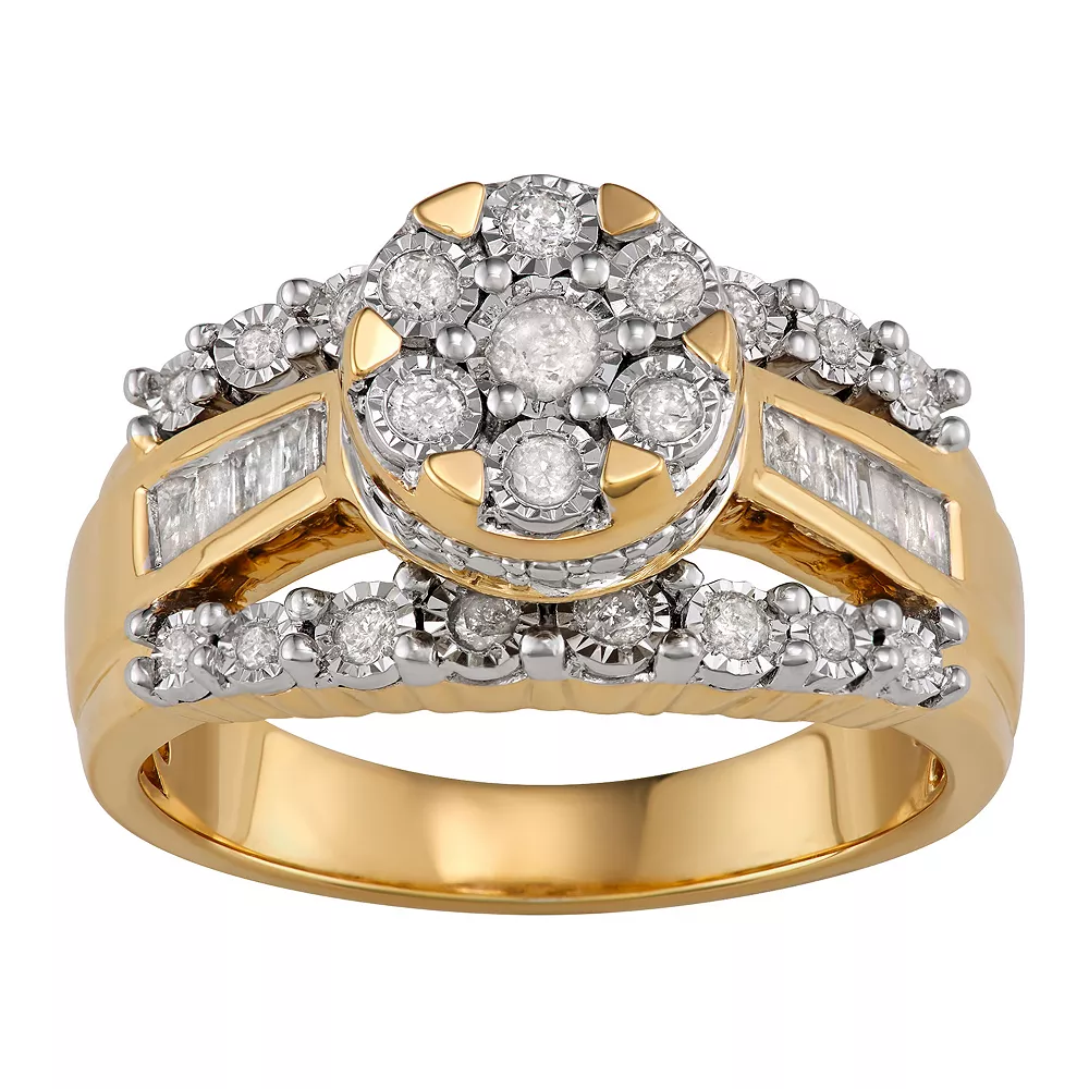 Sterling Silver 1/2 Carat T.W. Diamond Ring - Image 2