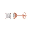 1/10 Carat T.W. Diamond Composite Square Stud Earrings