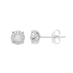 1/4 Carat T.W. Diamond Composite Round Stud Earrings