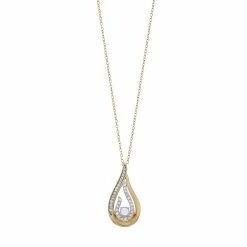 1/4 Carat T.W. Diamond Teardrop Pendant Necklace