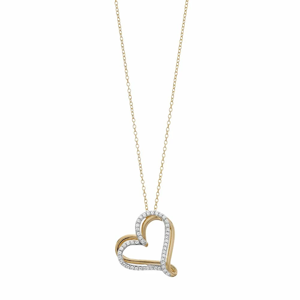 1/4 Carat T.W. Diamond Heart Pendant Necklace