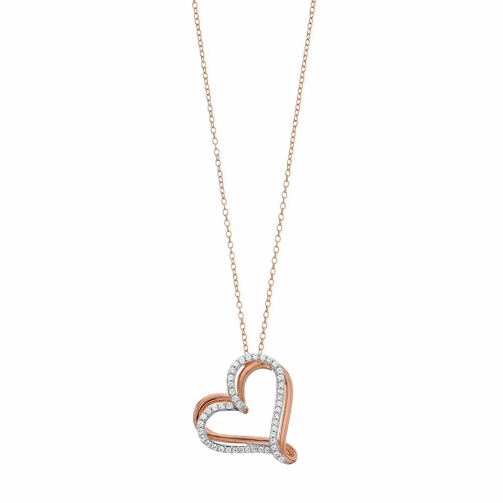 1/4 Carat T.W. Diamond Heart Pendant Necklace - Image 3