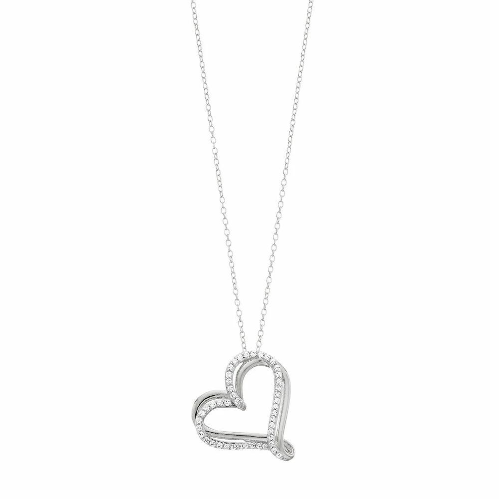 1/4 Carat T.W. Diamond Heart Pendant Necklace - Image 2