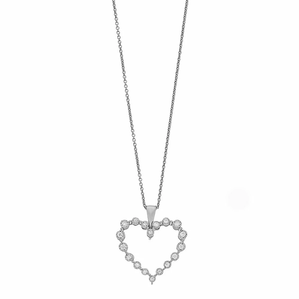 Made For You 1/4 Carat T.W. Lab-Grown Diamond Heart Pendant