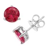 RADIANT GEM Lab-Created Ruby Birthstone Stud Earrings