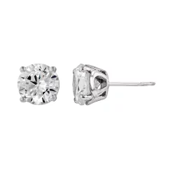 DiamonLuxe Sterling Silver 3 1/10-ct. T.W. Simulated Diamond Stud Earrings