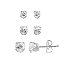 Sterling Silver 1.86-ct. T.W. DiamonLuxe Stud Earring Set